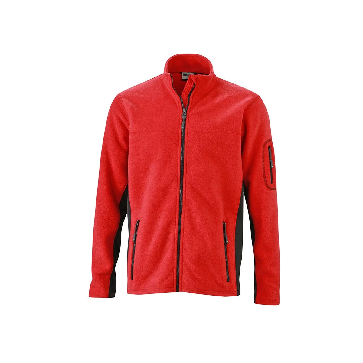 Herren Workwear Fleecejacke - Strong JN842 · red/black