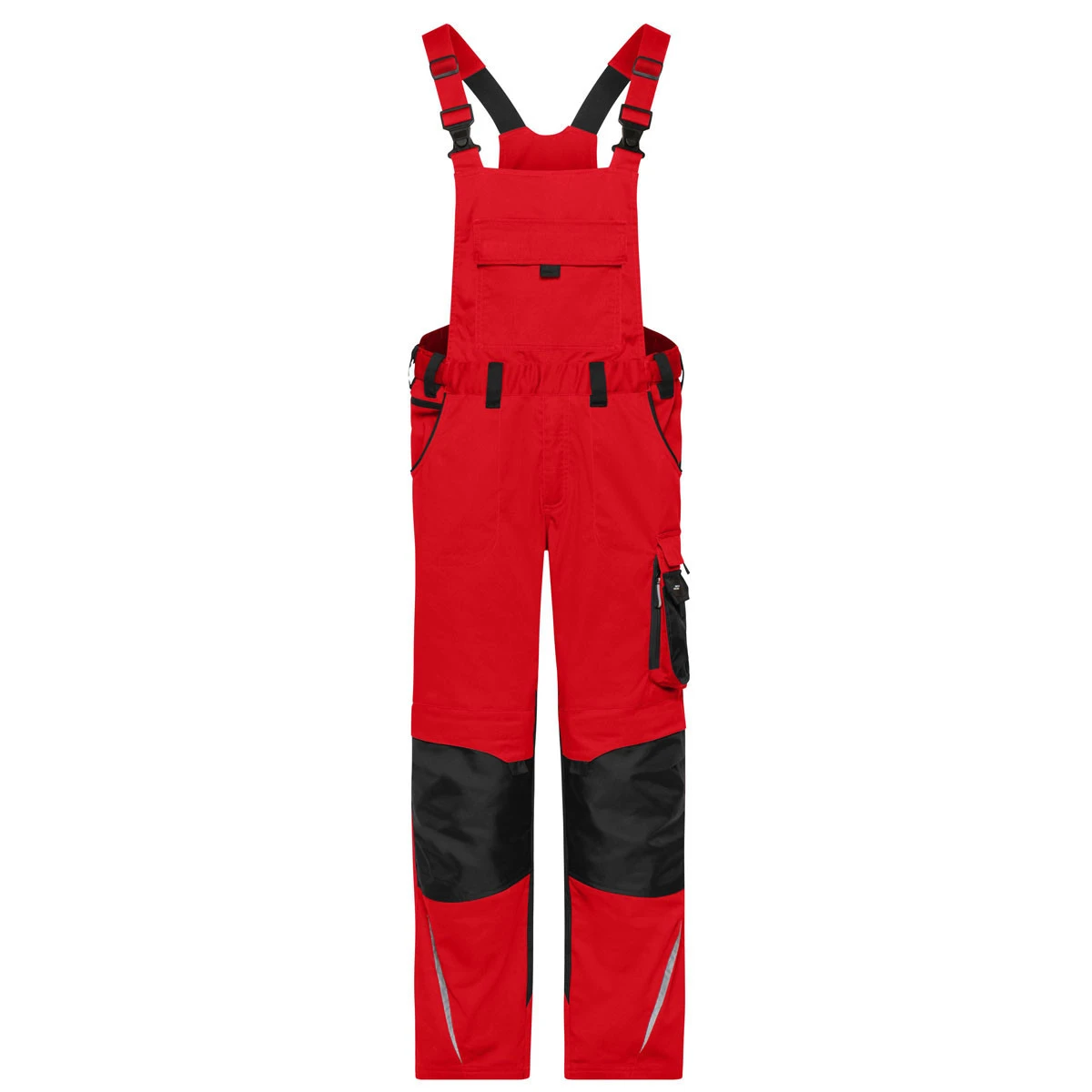 Workwear Latzhose - Strong JN1833 · red/black