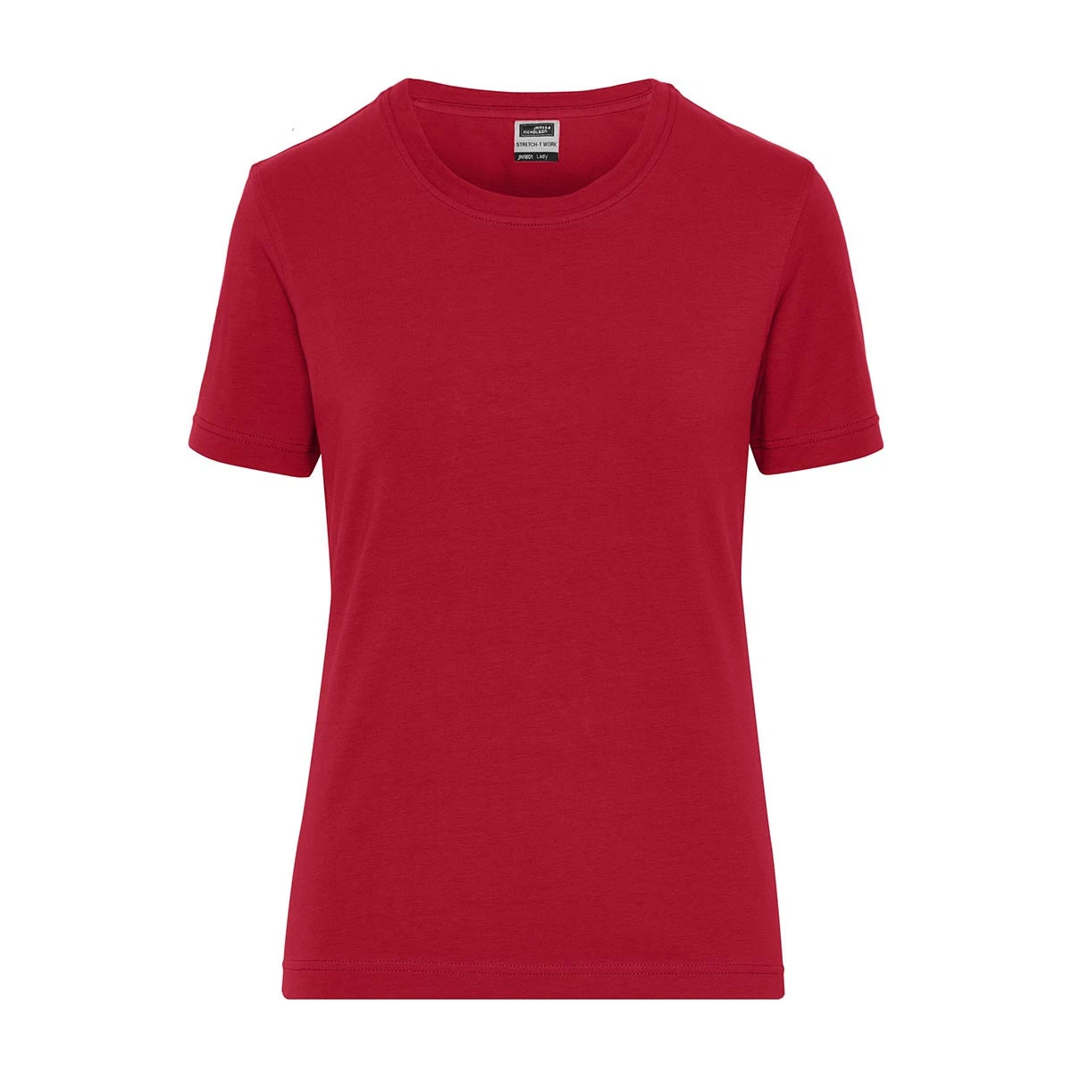 Damen Bio Workwear Stretch T-Shirt JN1801 · red