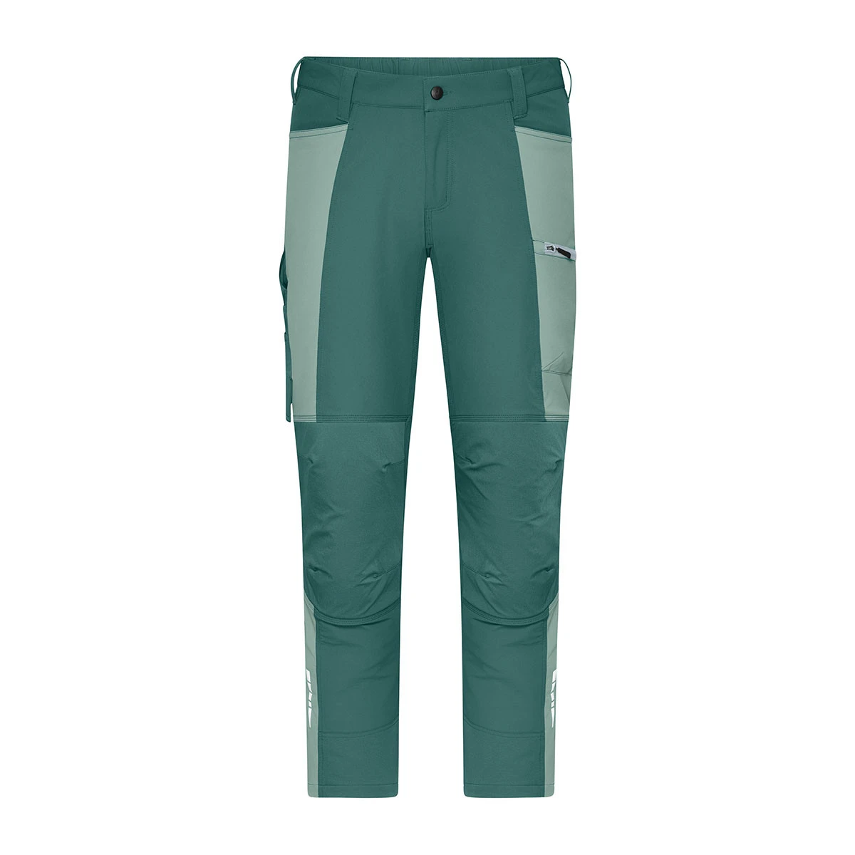 Workwear 4-Wege Stretch Hose - schmal geschnitten JN1884 · industrial-green/foggy-green
