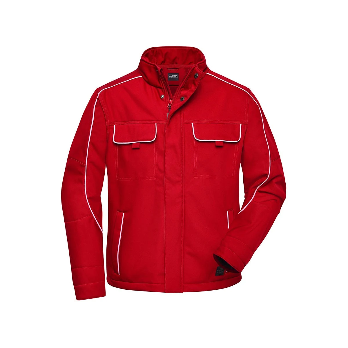 Workwear Softshell Jacke - Solid JN884 · red