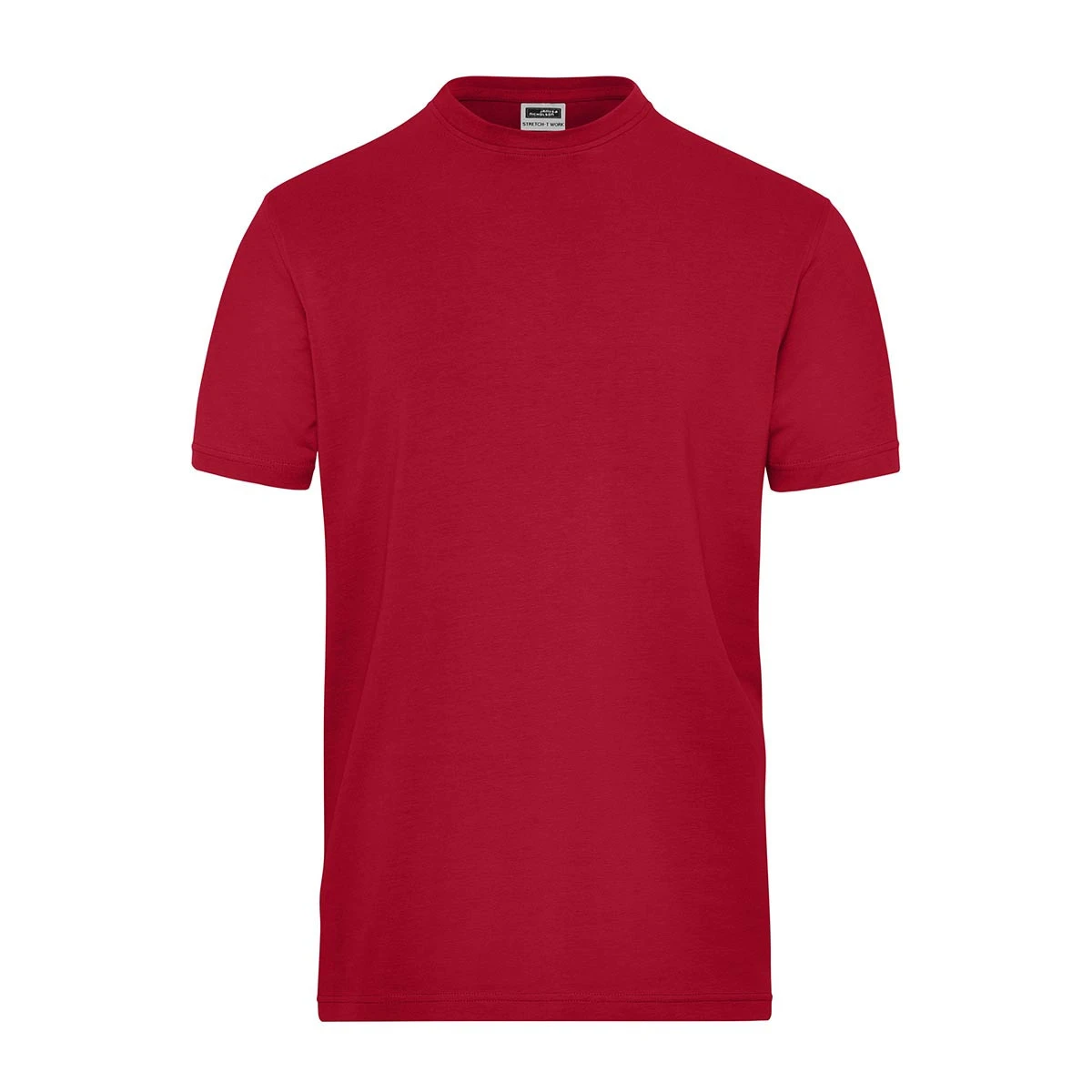 Herren Bio Workwear Stretch T-Shirt JN1802 · red