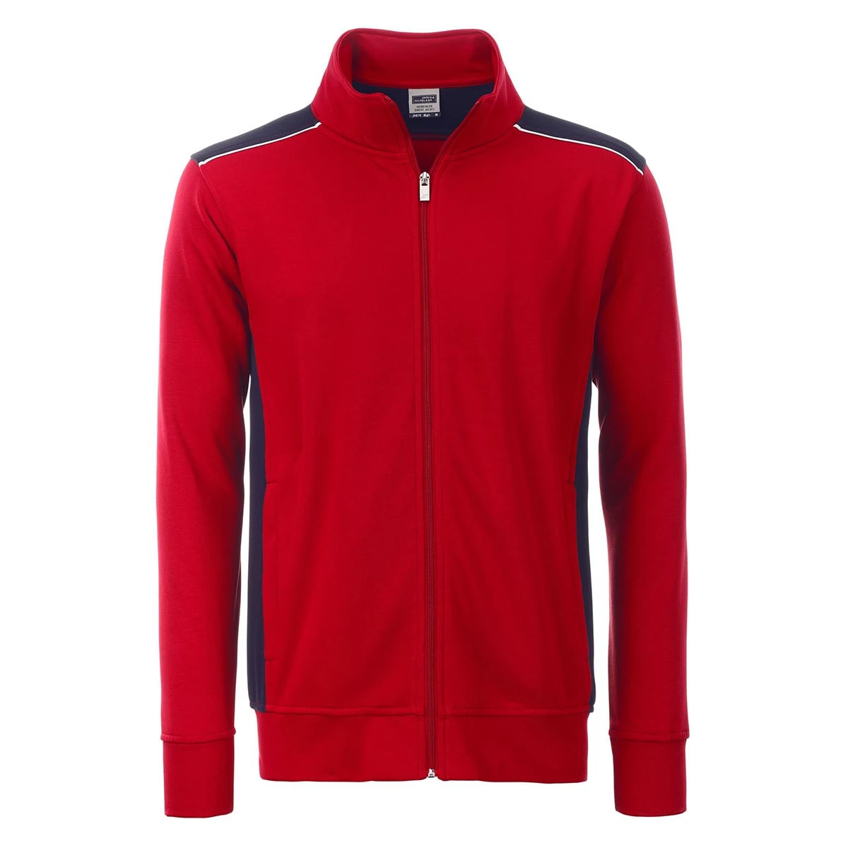 Herren Workwear Sweatjacke - Color JN870 · red/navy