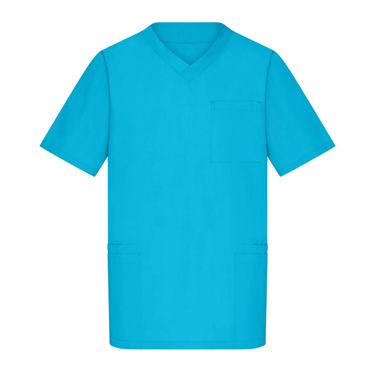 Herren V-Ausschnitt Kasack JN3102 · turquoise