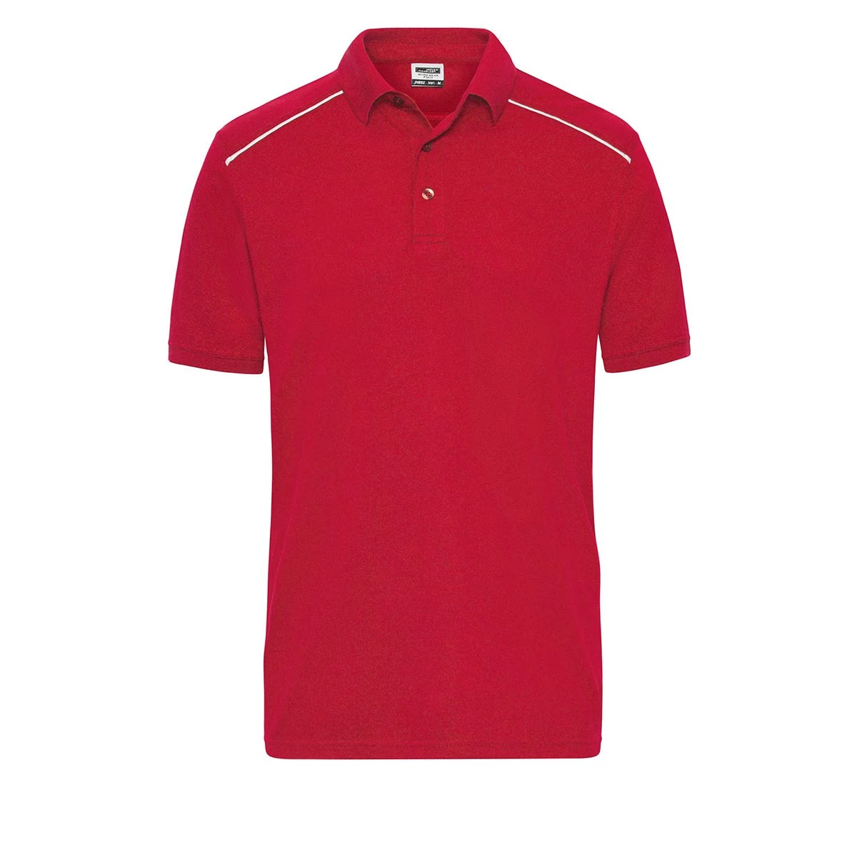 Herren Piqué Workwear Polo - Solid JN892 · red