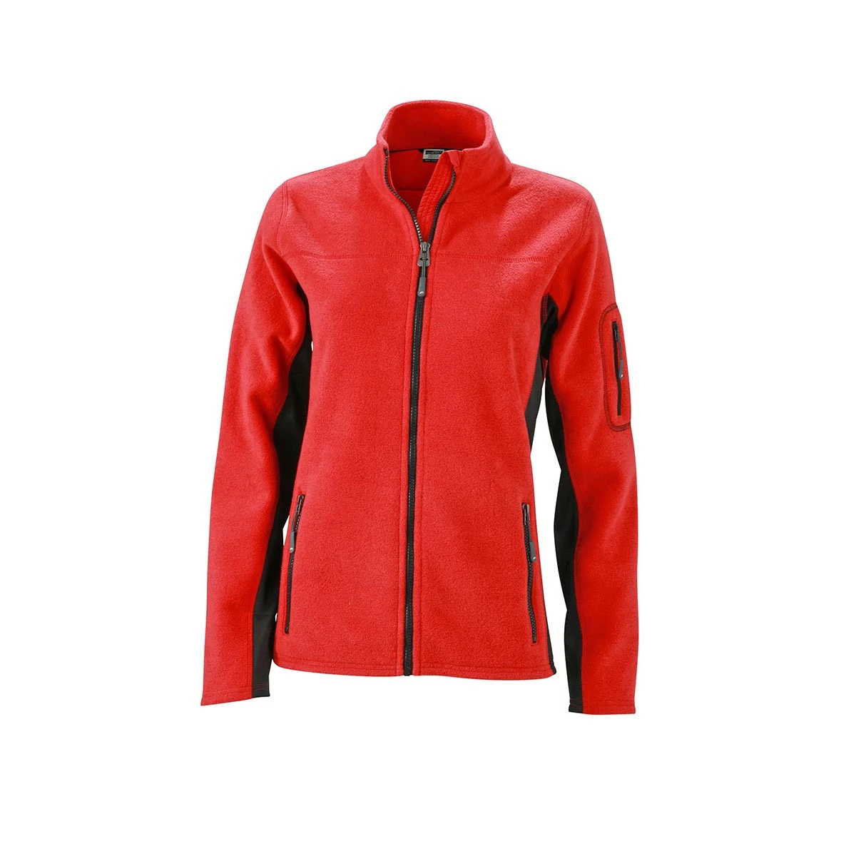 Damen Workwear Fleecejacke - Strong JN841 · red/black