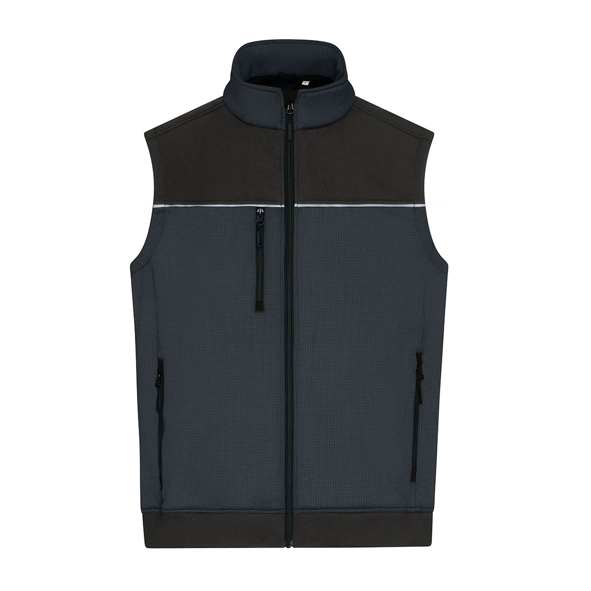 Unisex Hybrid Workwear Weste JN1867 · carbon/black