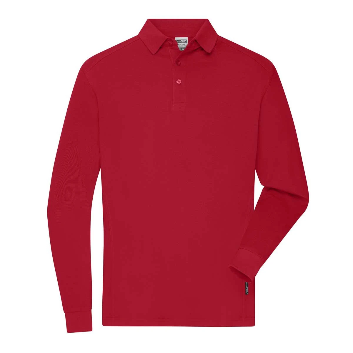 Herren Workwear Langarm Polo JN1842 · red