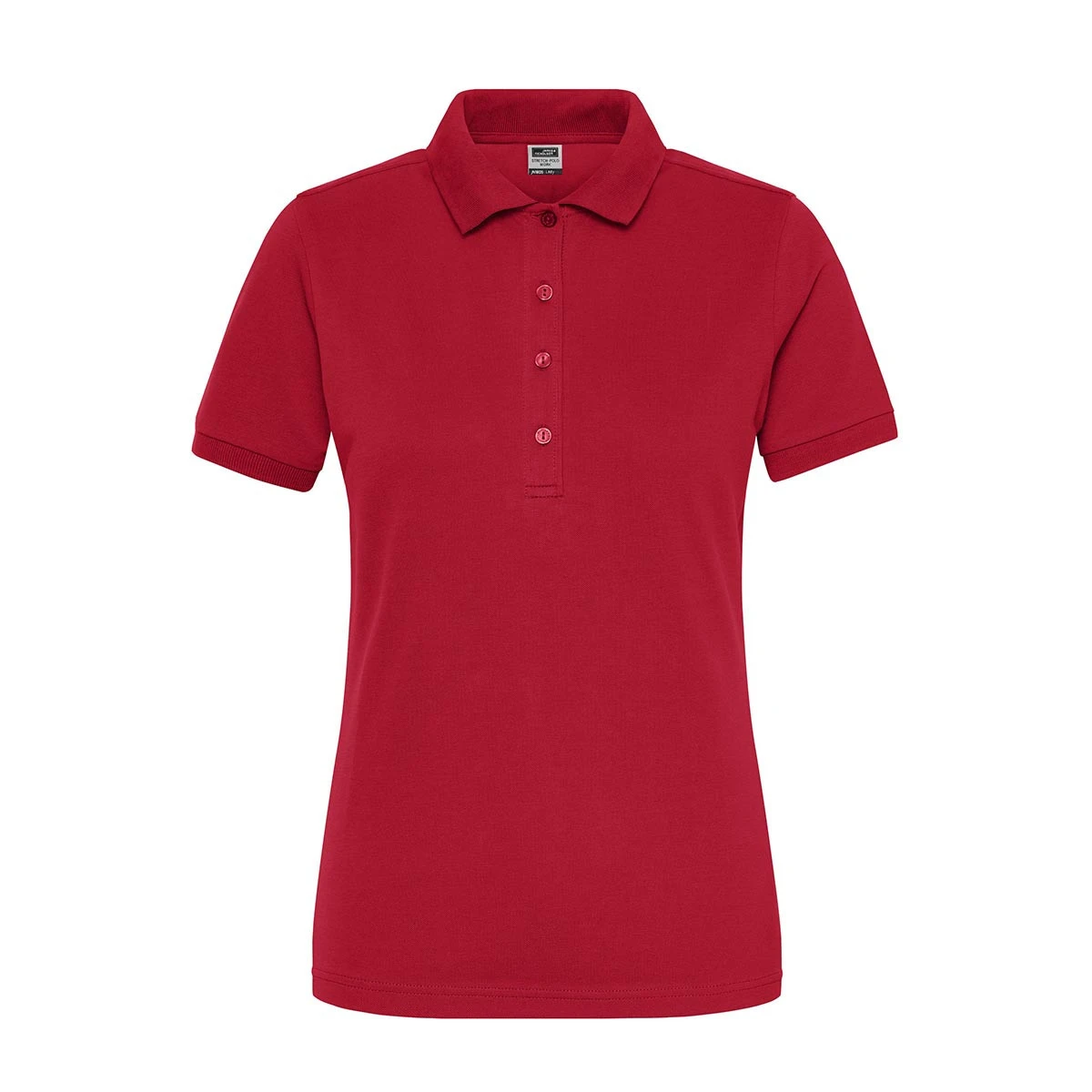 Damen Workwear Stretch Polo aus Bio-Baumwolle - Solid JN1805 · red