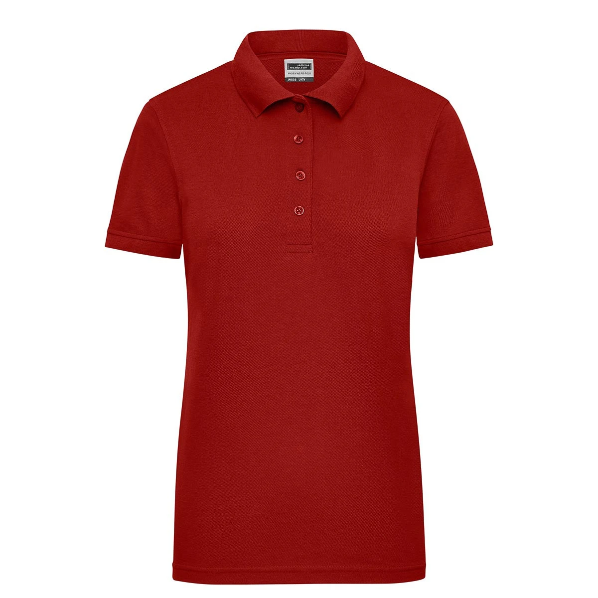 Damen Workwear Piqué Polo JN829 · wine